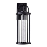 0407W7-1-101-A Greenwood LED Outdoor Black Wall Lantern