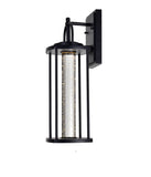 0407W7-1-101-A Greenwood LED Outdoor Black Wall Lantern