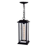 0409P6-1-101 Blackbridge 1 Light Outdoor Black Pendant