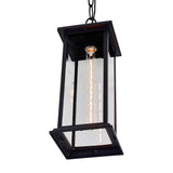 0409P6-1-101 Blackbridge 1 Light Outdoor Black Pendant