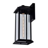 0409W8-1-101-A Blackbridge 1 Light Outdoor Black Wall Lantern