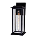 0409W8-1-101-A Blackbridge 1 Light Outdoor Black Wall Lantern