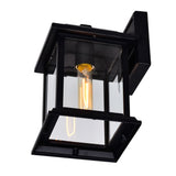 0409W8-1-101 Blackbridge 1 Light Outdoor Black Wall Lantern