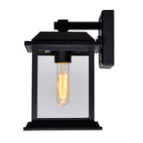 0409W8-1-101 Blackbridge 1 Light Outdoor Black Wall Lantern