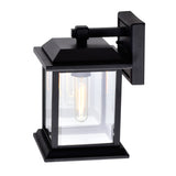 0409W8-1-101 Blackbridge 1 Light Outdoor Black Wall Lantern