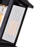 0409W8-1-101 Blackbridge 1 Light Outdoor Black Wall Lantern