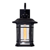 0411W10-1-101 Blackburn 1 Light Outdoor Black Wall Lantern