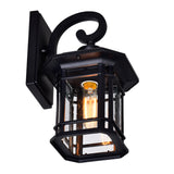 0411W8-1-101 Blackburn 1 Light Outdoor Black Wall Lantern