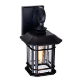 0411W8-1-101 Blackburn 1 Light Outdoor Black Wall Lantern