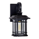 0411W8-1-101 Blackburn 1 Light Outdoor Black Wall Lantern