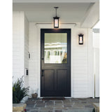 0412P7-1-101 Granville 1 Light Black Outdoor Hanging Light