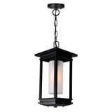 0412P7-1-101 Granville 1 Light Black Outdoor Hanging Light