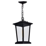 0413P8-1-101 Leawood 1 Light Black Outdoor Hanging Light