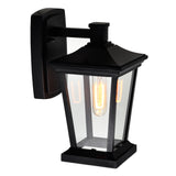 0413W7-1-101 Leawood 1 Light Black Outdoor Wall Light