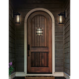 0413W7-1-101 Leawood 1 Light Black Outdoor Wall Light