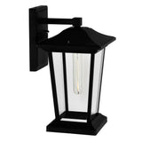 0413W8-1-101 Leawood 1 Light Black Outdoor Wall Light