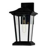 0413W8-1-101 Leawood 1 Light Black Outdoor Wall Light