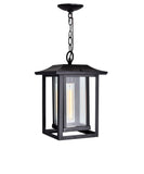 0414P10-1-101 Winfield 1 Light Black Outdoor Hanging Light