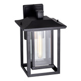 0414W10-1-101 Winfield 1 Light Black Outdoor Wall Light