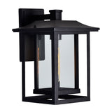 0414W10-1-101 Winfield 1 Light Black Outdoor Wall Light