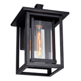 0414W10-1-101 Winfield 1 Light Black Outdoor Wall Light