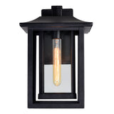 0414W10-1-101 Winfield 1 Light Black Outdoor Wall Light