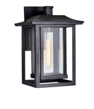 0414W10-1-101 Winfield 1 Light Black Outdoor Wall Light