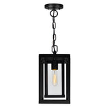 0415P7-1-101 Mulvane 1 Light Black Outdoor Hanging Light