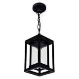 0415P7-1-101 Mulvane 1 Light Black Outdoor Hanging Light