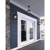 0415P7-1-101 Mulvane 1 Light Black Outdoor Hanging Light