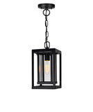 0415P7-1-101 Mulvane 1 Light Black Outdoor Hanging Light