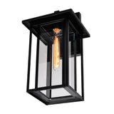 0417W9-1-101 Crawford 1 Light Black Outdoor Wall Light