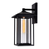 0417W9-1-101 Crawford 1 Light Black Outdoor Wall Light