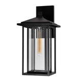 0417W9-1-101 Crawford 1 Light Black Outdoor Wall Light