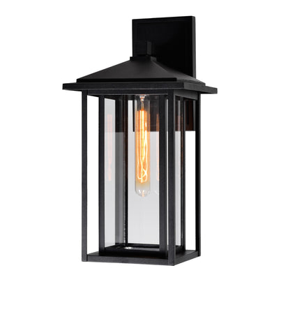 0417W9-1-101 Crawford 1 Light Black Outdoor Wall Light