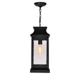 0418P7L-1 Milford 1 Light Outdoor Black Pendant