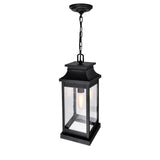 0418P7L-1 Milford 1 Light Outdoor Black Pendant