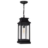 0418P7L-1 Milford 1 Light Outdoor Black Pendant