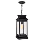 0418P7L-1 Milford 1 Light Outdoor Black Pendant