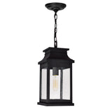 0418P7S-1 Milford 1 Light Outdoor Black Pendant