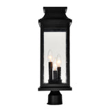 0418PT7L-3 Milford 3 Light Outdoor Black Lantern Head