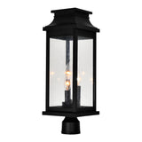 0418PT7L-3 Milford 3 Light Outdoor Black Lantern Head