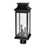 0418PT7L-3 Milford 3 Light Outdoor Black Lantern Head