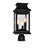 0418PT7S-3 Milford 3 Light Outdoor Black Lantern Head