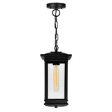 0422P7-1-101 Oakwood 1 Light Outdoor Black Pendant