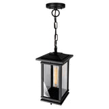 0422P7-1-101 Oakwood 1 Light Outdoor Black Pendant