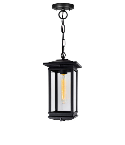 0422P7-1-101 Oakwood 1 Light Outdoor Black Pendant