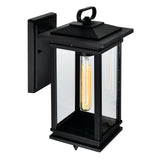 0422W7-1-101 Oakwood 1 Light Outdoor Black Wall Lantern