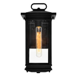 0422W7-1-101 Oakwood 1 Light Outdoor Black Wall Lantern