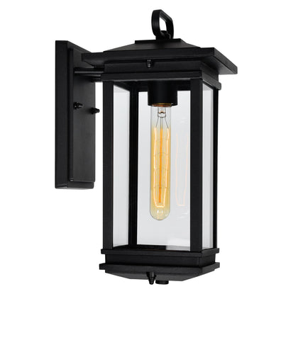 0422W7-1-101 Oakwood 1 Light Outdoor Black Wall Lantern